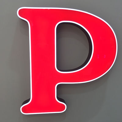 Resin Liquid Aluminium Storefront Channel Letter Sign CE ROHS