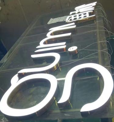 Resin Liquid Aluminium Storefront Channel Letter Sign CE ROHS