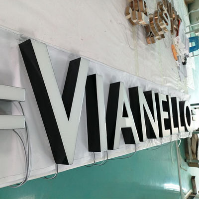 Resin Liquid Aluminium Storefront Channel Letter Sign CE ROHS