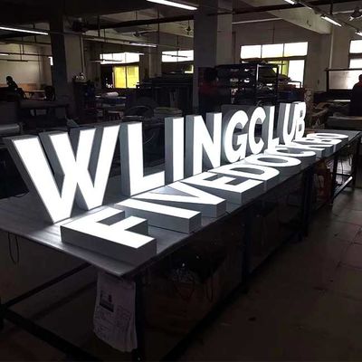 HIGHSPAN Giant Light Up Logo Sign 220V Đầu vào Chữ cái kênh tùy chỉnh