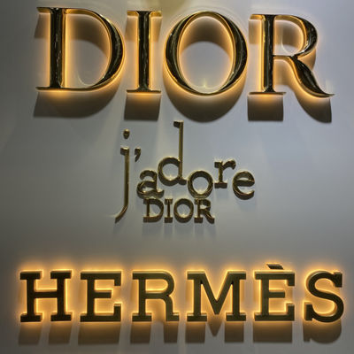 OEM ODM Backlit Letter Sign Acrylic Glow Sign Board Gương kết thúc