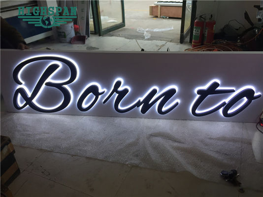 Laser Cut Backlit Letter Bảng hiệu Bảng hiệu bằng thép không gỉ 12V Chữ ký hiệu bằng thép không gỉ