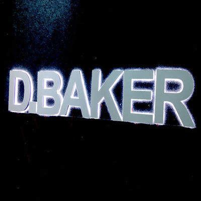 Nhà hàng Backlit Letter Sign 2-20cm Acrylic Led Glow Sign Board