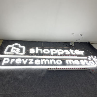 Màu trắng LED Acrylic Chữ Công ty Logo Dấu hiệu Tường OEM ODM