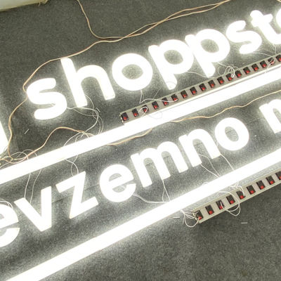 Màu trắng LED Acrylic Chữ Công ty Logo Dấu hiệu Tường OEM ODM