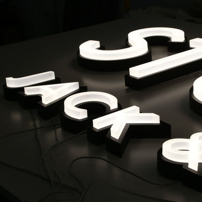 SMD5050 LED Acrylic Glow Bảng hiệu phía trước Các chữ cái kênh Lit