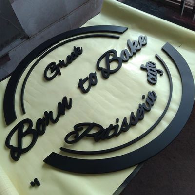 Dấu hiệu chữ acrylic 3D không được chiếu sáng Logo doanh nghiệp Treo tường Logo chữ cái