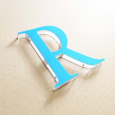 Logo văn phòng trong nhà Ký hiệu chữ 3D Bảng chữ cái acrylic 2 mm có in UV