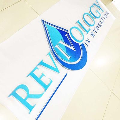 Logo văn phòng trong nhà Ký hiệu chữ 3D Bảng chữ cái acrylic 2 mm có in UV