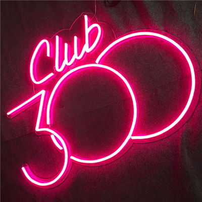 Acrylic LED Neon Sign Treo tường Màu hồng Neon Light Sign 12VDC