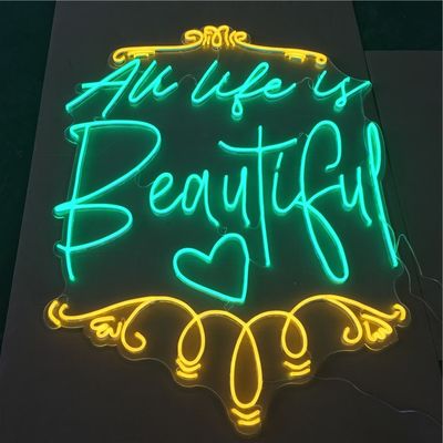 Trang trí trong nhà Đèn Led Sáng lên Chữ Neon Chống thấm nước IP65
