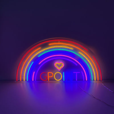 Chữ 3D từ 10cm đến 100cm Dấu hiệu LED cầu vồng P33 Dấu hiệu thanh neon lớn