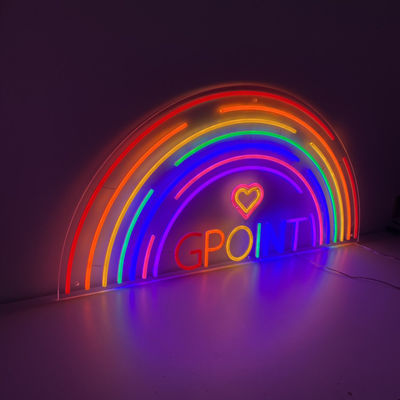 Chữ 3D từ 10cm đến 100cm Dấu hiệu LED cầu vồng P33 Dấu hiệu thanh neon lớn