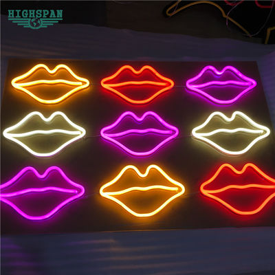 Silicone Resin LED Neon Sign Màu hồng Trang trí nội thất Đèn tường Neon OEM ODM