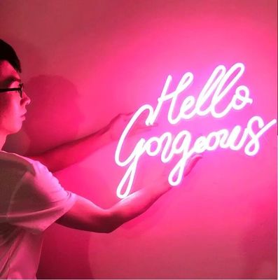 Đèn LED Neon mềm Silicone Trang trí nội thất Đèn Neon màu hồng