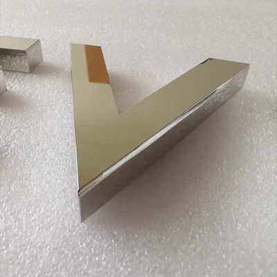 Bảng chữ cái Chữ cái Mặt tiền Cửa hàng Bảng hiệu Bạc Gương dày 2cm Chữ kim loại Chế tạo