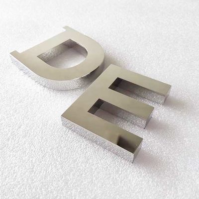 Bảng chữ cái Chữ cái Mặt tiền Cửa hàng Bảng hiệu Bạc Gương dày 2cm Chữ kim loại Chế tạo