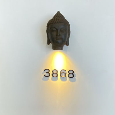 Thép không gỉ được chiếu sáng bằng thép không gỉ 304 Dấu hiệu địa chỉ bằng kim loại Giá đỡ vít