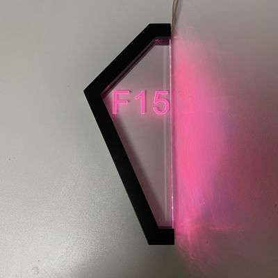 Căn hộ được cá nhân hóa Số cửa 3D RGB RGBW Light Up Dấu hiệu ngôi nhà