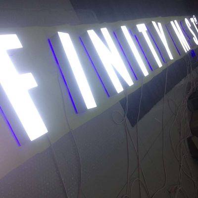 Treo tường 3-5mm Acrylic Mặt tiền cửa hàng Dấu hiệu phía trước Lit Channel Chữ cái cho cửa hàng
