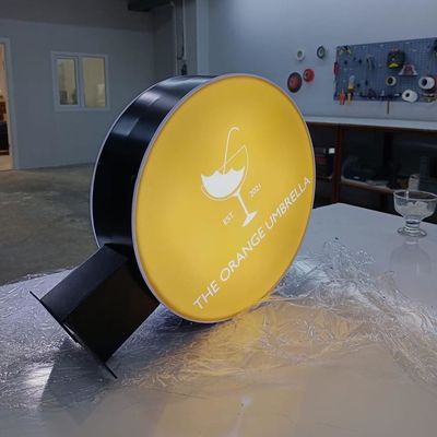 Nhà hàng quán cà phê Hộp đèn acrylic Bảng hiệu hai mặt