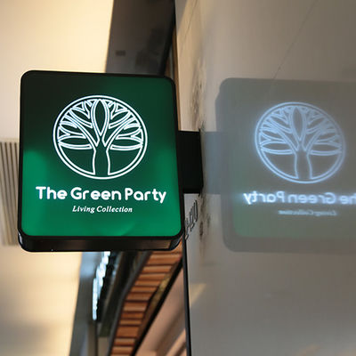 Nhà hàng quán cà phê Hộp đèn acrylic Bảng hiệu hai mặt