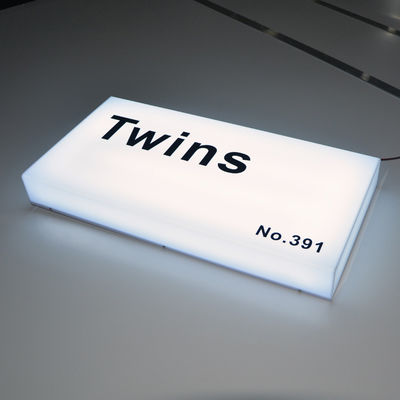 Dấu hiệu hộp đèn acrylic vuông Led CE ROHS