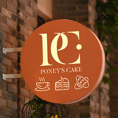 Dấu hiệu hộp đèn tròn UL Cửa hàng trang trí lưỡi