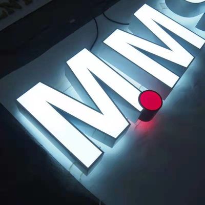 Chữ thép không gỉ 3d Logo Dấu hiệu Led Biển báo cửa hàng kinh doanh CE ROHS