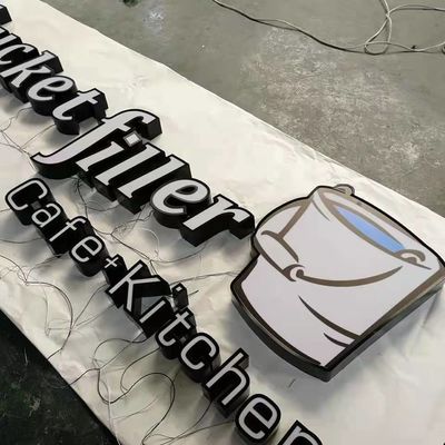 Được chiếu sáng trước cửa hàng Nhà hàng Bảng hiệu Logo Công ty Chống thấm nước IP67