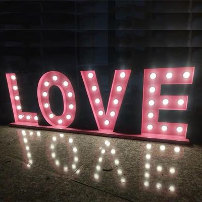 Bóng đèn Led 3ft 4ft Marquee Thư Dấu hiệu Đám cưới Thư tình
