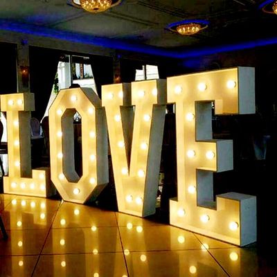 Bóng đèn Led 3ft 4ft Marquee Thư Dấu hiệu Đám cưới Thư tình