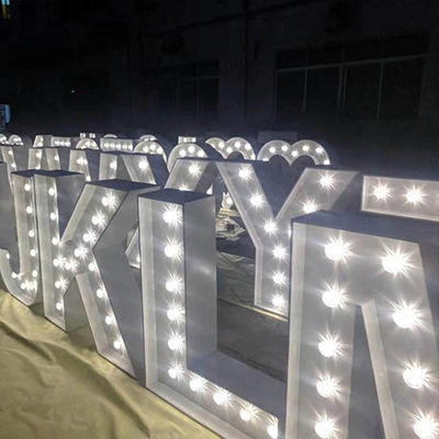 LED Big Marquee Thư ký hiệu Aluminium Metal Marquee Letters UL