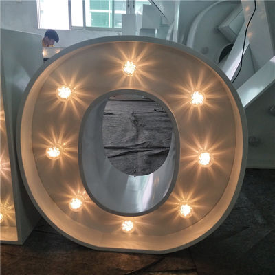 LED Big Marquee Thư ký hiệu Aluminium Metal Marquee Letters UL