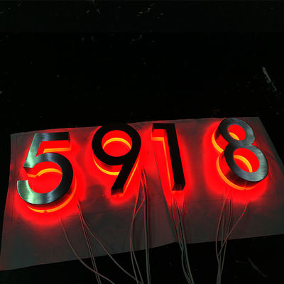 Rgb Outdoor 3d Letter Sign Số cửa Led Số nhà có đèn nền Led