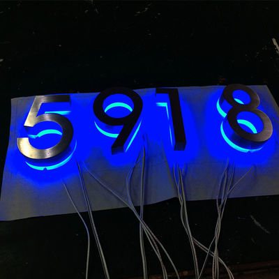 Rgb Outdoor 3d Letter Sign Số cửa Led Số nhà có đèn nền Led