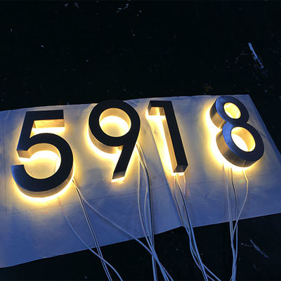 Rgb Outdoor 3d Letter Sign Số cửa Led Số nhà có đèn nền Led