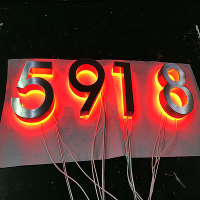 Rgb Outdoor 3d Letter Sign Số cửa Led Số nhà có đèn nền Led