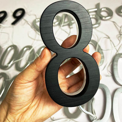 Quảng cáo 3D Acrylic Backlit Letter Sign Màu đen Sơn dày 12cm
