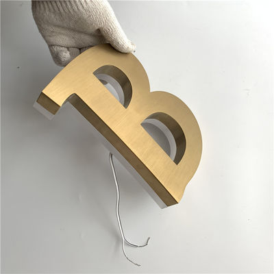 HIGHSPAN Bảng hiệu nhà hàng bằng thép không gỉ Backlit CE ROHS