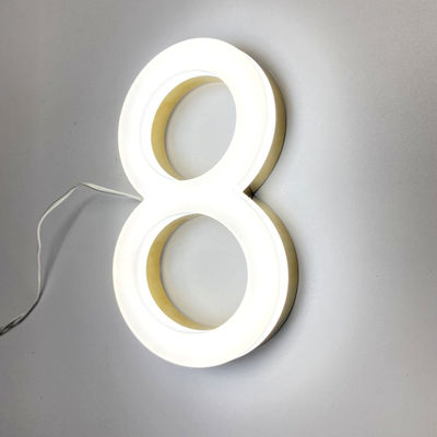 Bảng hiệu đèn chiếu sáng mặt trước 3D Acrylic chống gió 50000 giờ Tuổi thọ