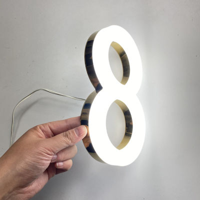 Bảng hiệu đèn chiếu sáng mặt trước 3D Acrylic chống gió 50000 giờ Tuổi thọ