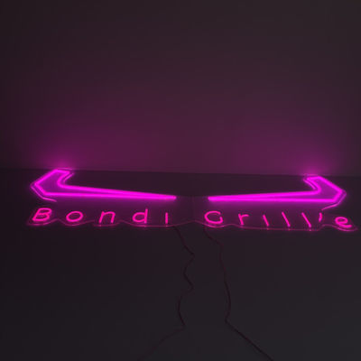 Cửa hàng màu hồng ngoài trời Nướng Neon Đăng ký Cá nhân hóa Quảng cáo Doanh nghiệp