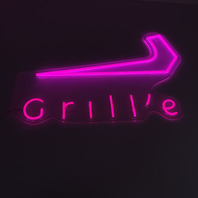 Cửa hàng màu hồng ngoài trời Nướng Neon Đăng ký Cá nhân hóa Quảng cáo Doanh nghiệp