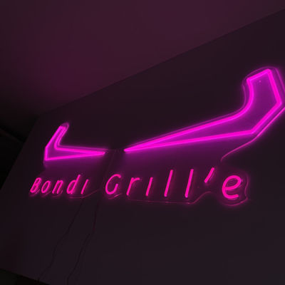 Cửa hàng màu hồng ngoài trời Nướng Neon Đăng ký Cá nhân hóa Quảng cáo Doanh nghiệp