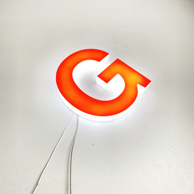 Bảng ký hiệu chữ 3D chiếu sáng phía trước Đèn chiếu sáng toàn thân