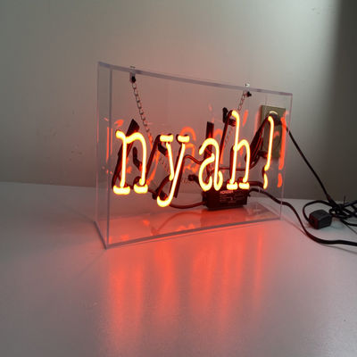 Mắt bắt mắt 12VDC Hộp đèn neon tùy chỉnh đứng miễn phí