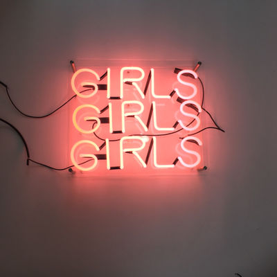 Màu hồng Cá nhân hóa Neon Light Letters Cô gái Cô gái Cô gái 7.5kv Trang trí nội thất