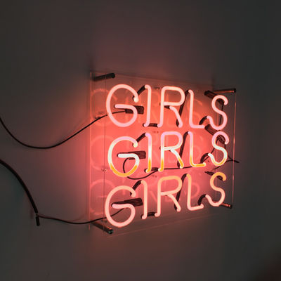 Màu hồng Cá nhân hóa Neon Light Letters Cô gái Cô gái Cô gái 7.5kv Trang trí nội thất