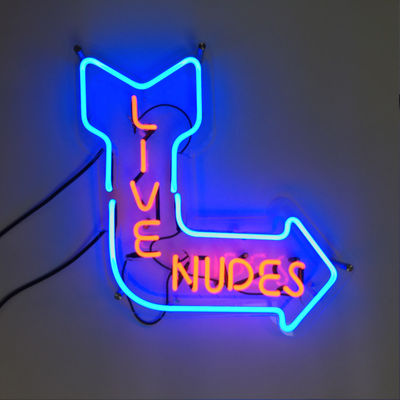 Live Nudes Acrylic Neon Sign Quảng cáo ngoài trời 60x45cm Treo tường